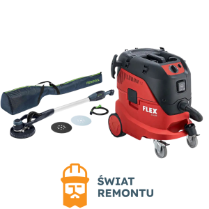 Zestaw Szlifierka przegubowa Festool + Odkurzacz do gipsu Flex S 44 L AC